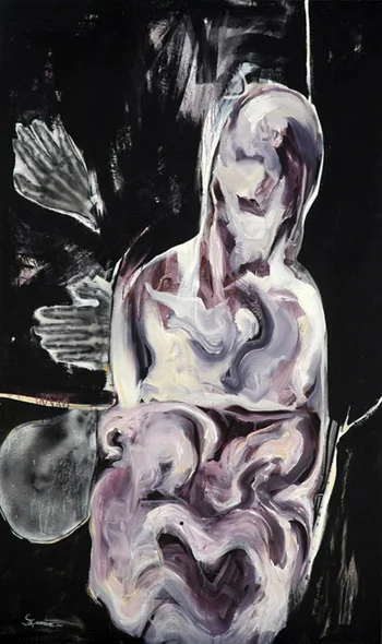 اکریلیک روی بوم — 160 × 95 cm — ۱۳۸۷ — Sara Arianpour