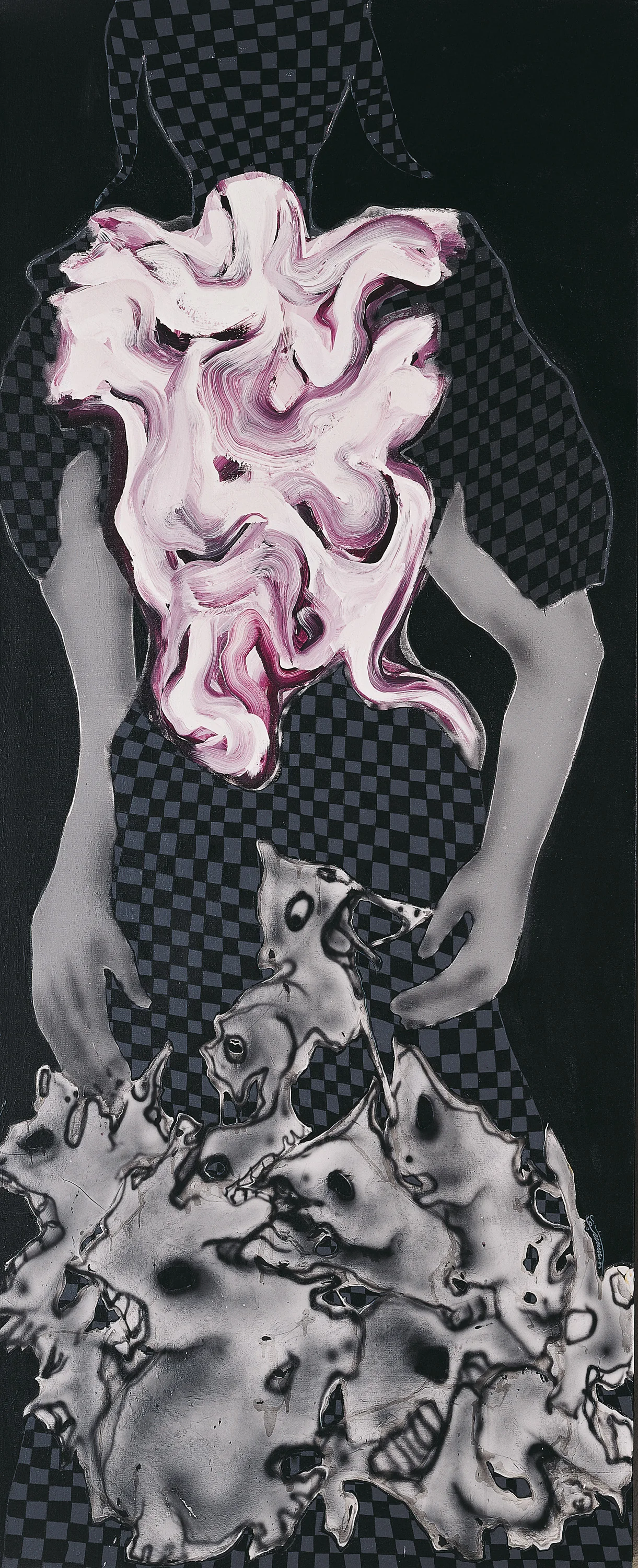 Acrylic & colour collage on canvas — 220 × 90 × 5 cm — 2011 — Sara Arianpour